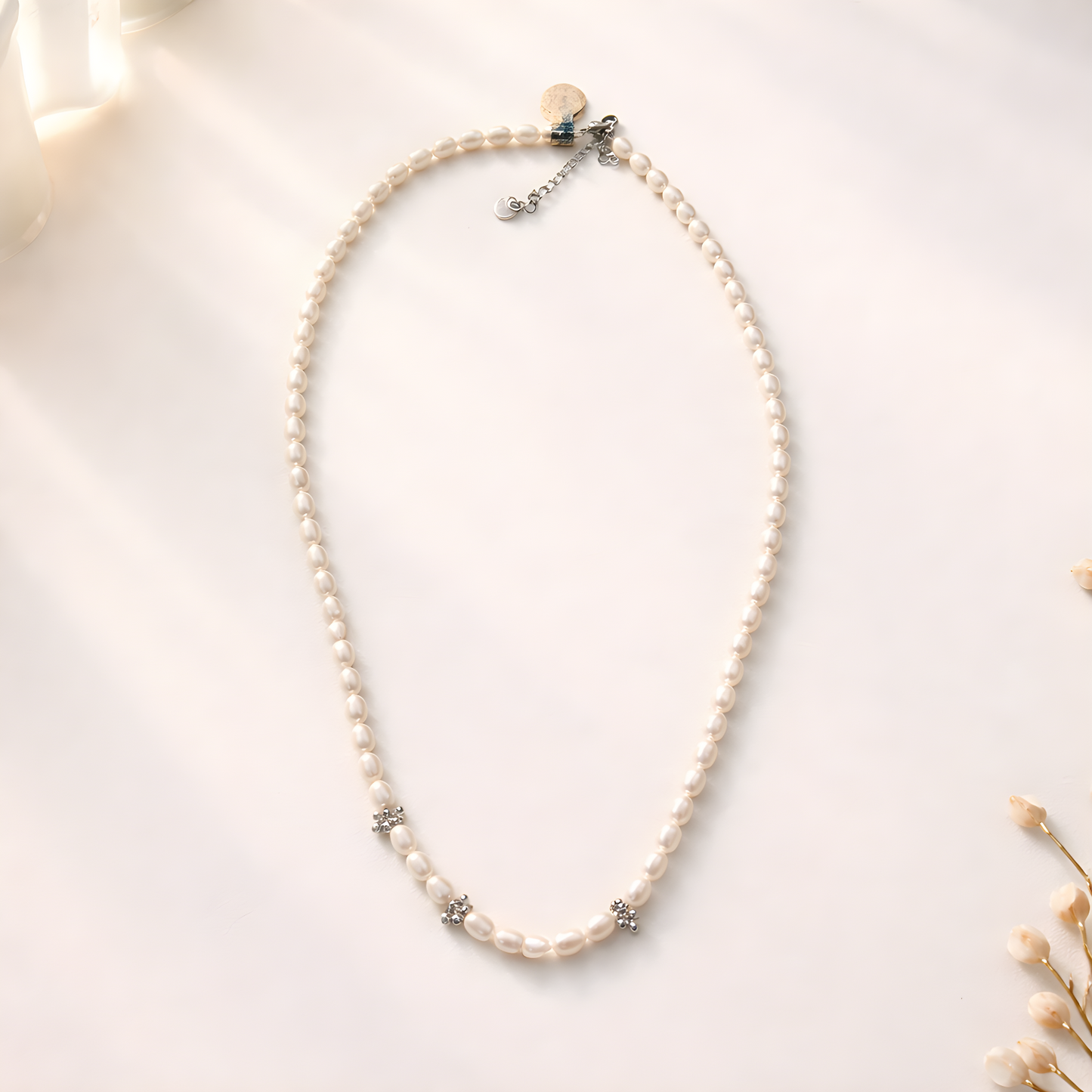 Pure Pearl Sparkle Necklace
