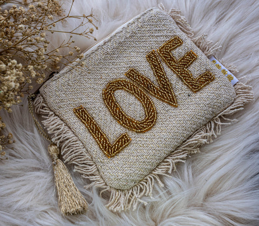 Love Fringe Pouch 🤍✨