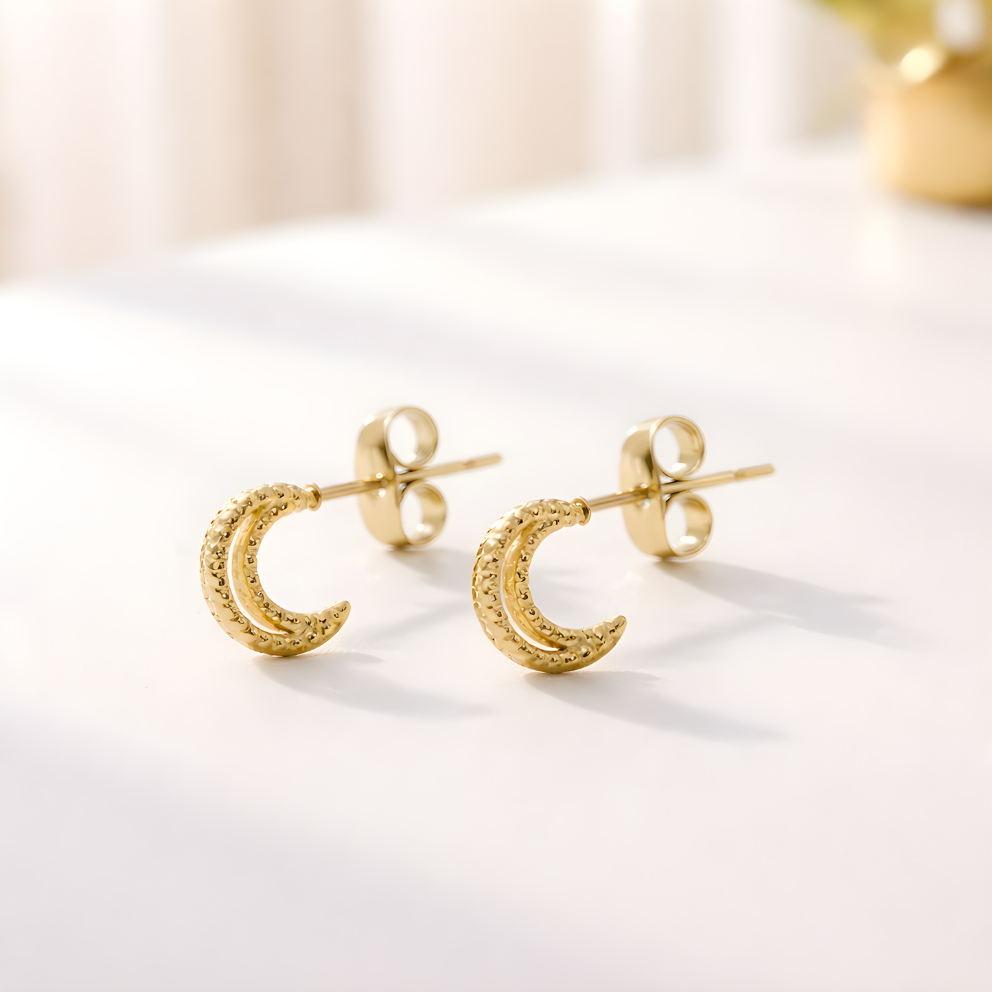 Golden Moonlight Studs
