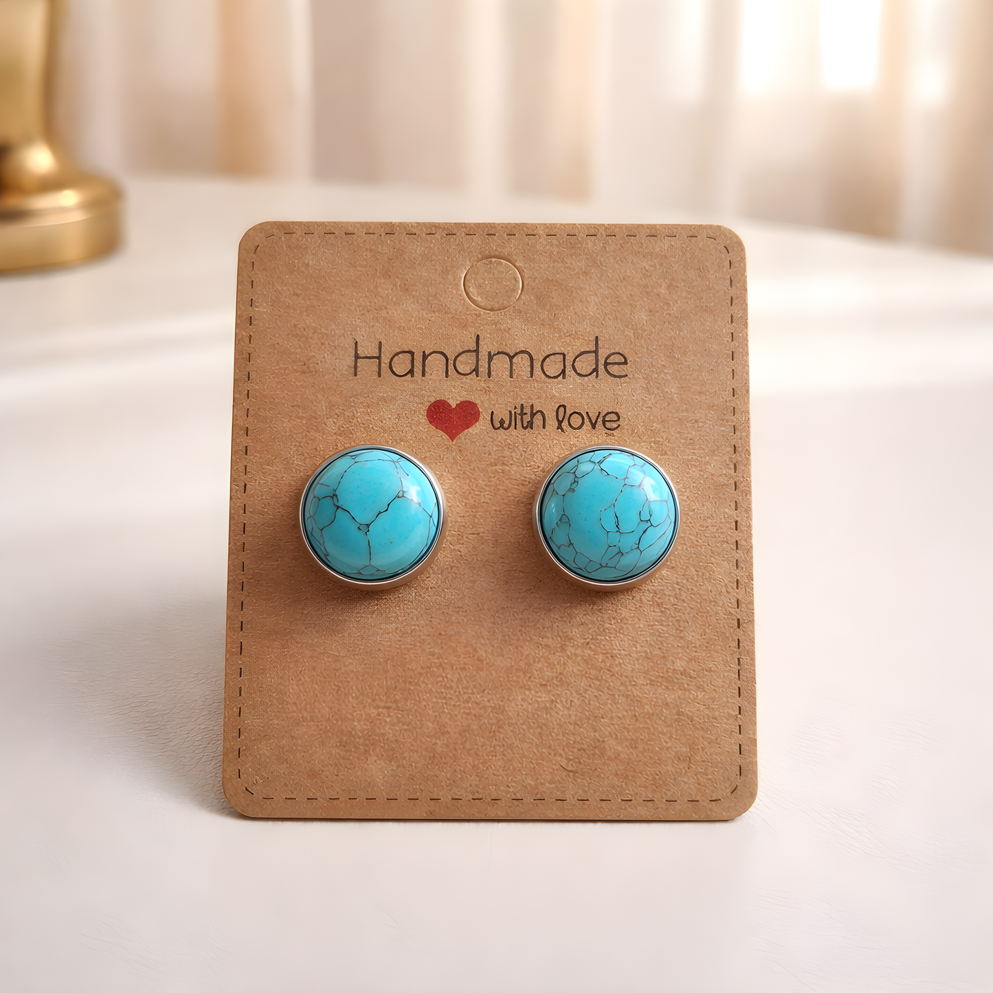 Cabochon Ohrringe „Turquoise Soul“
