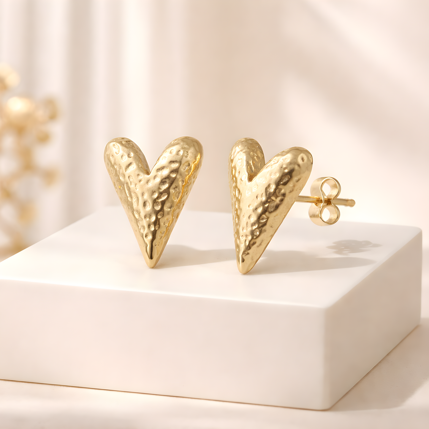 Ohrringe „Raw Heart Gold“