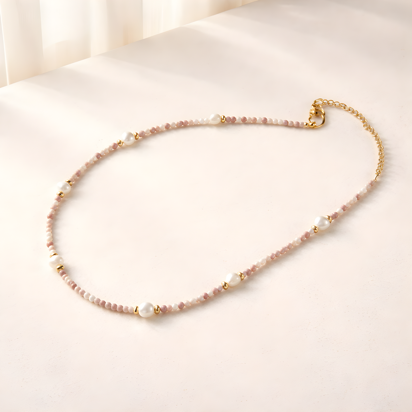Blush Pearl Love Necklace