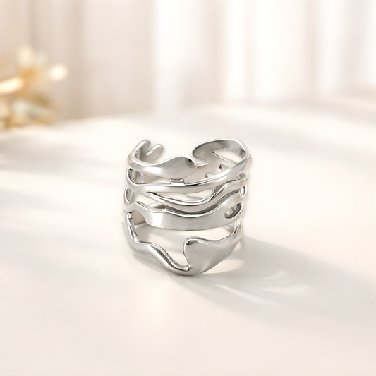 Silver Flow Ring