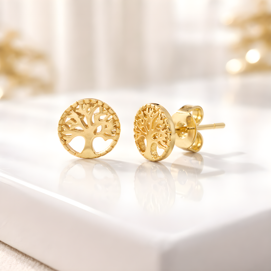 Golden Tree of Life Studs