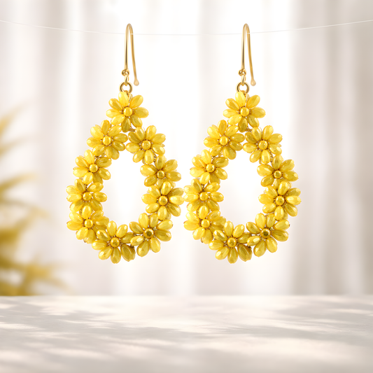 Ohrringe „Blossom Drop Yellow“