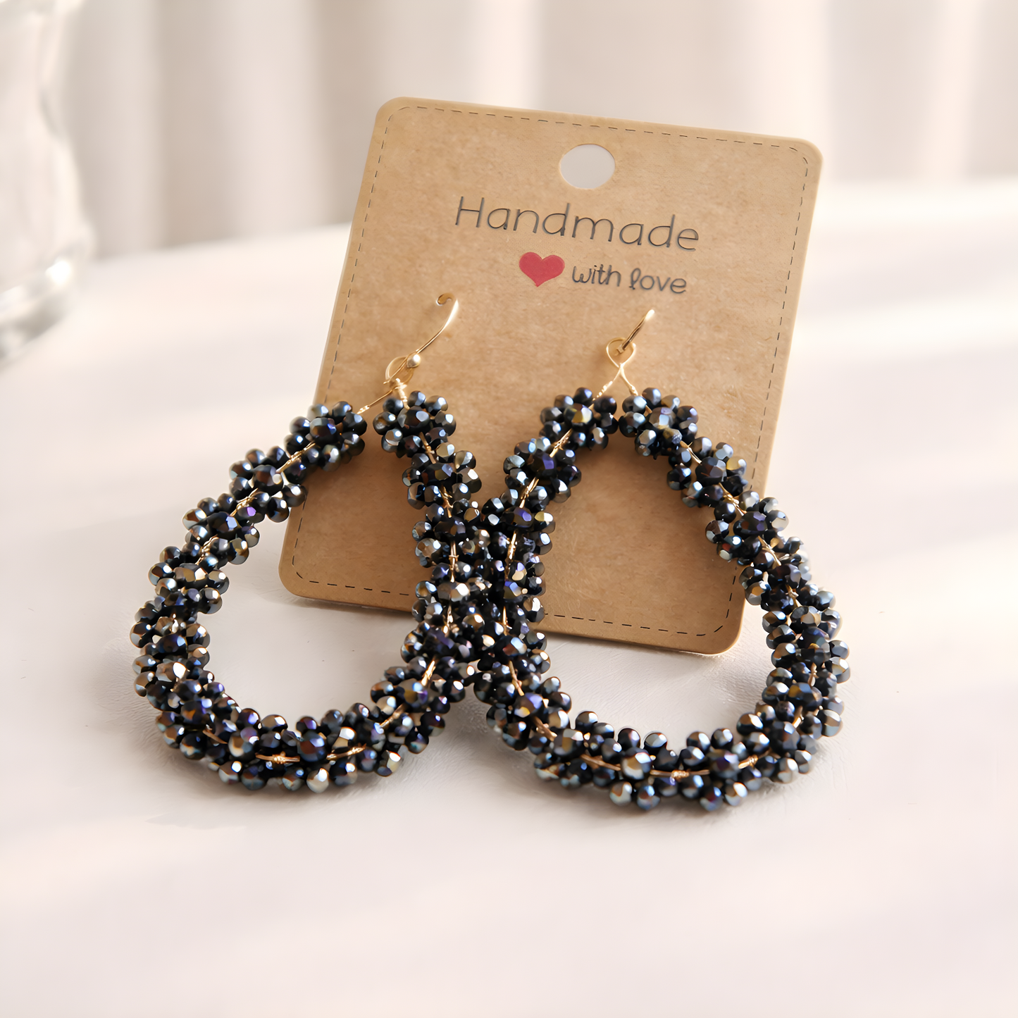 Midnight Sparkle Hoops