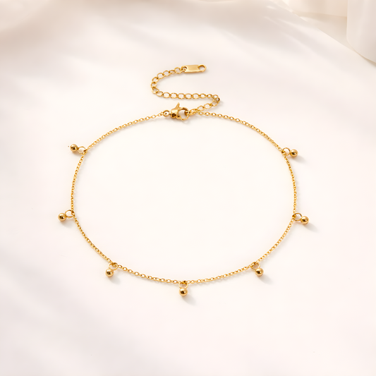 Golden Dots Anklet