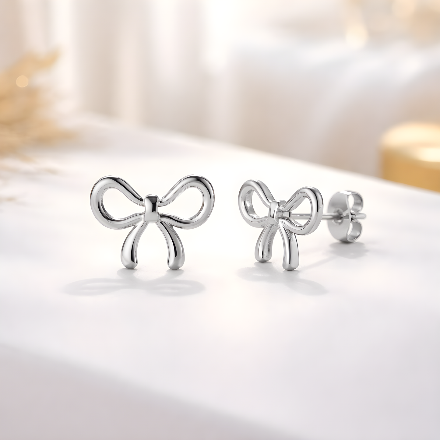 Ohrringe „Little Bow Silver“