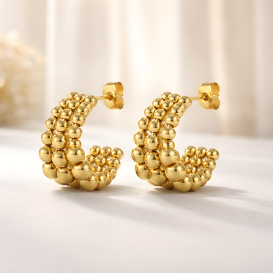 Ohrringe „Golden Bubbles“